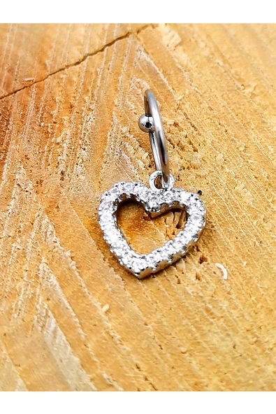 Çelik Zirkon Taşlı Piercing ürün görseli 1