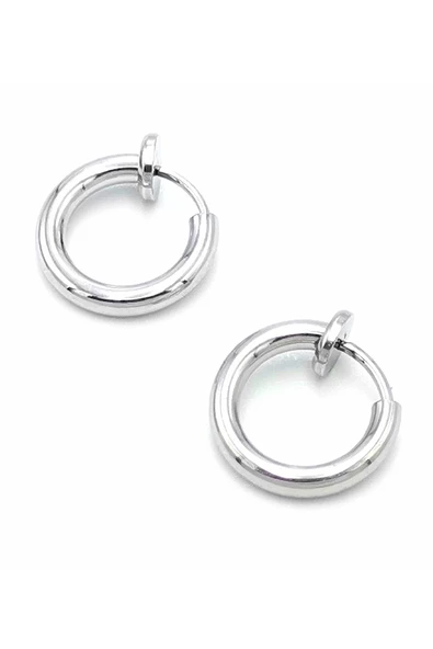 Çelik Figürlü Unisex Küpe ürün görseli 1