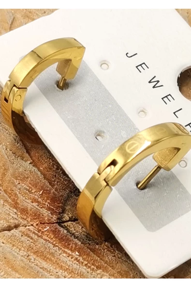 Çelik Figürlü Unisex Küpe ürün görseli 1