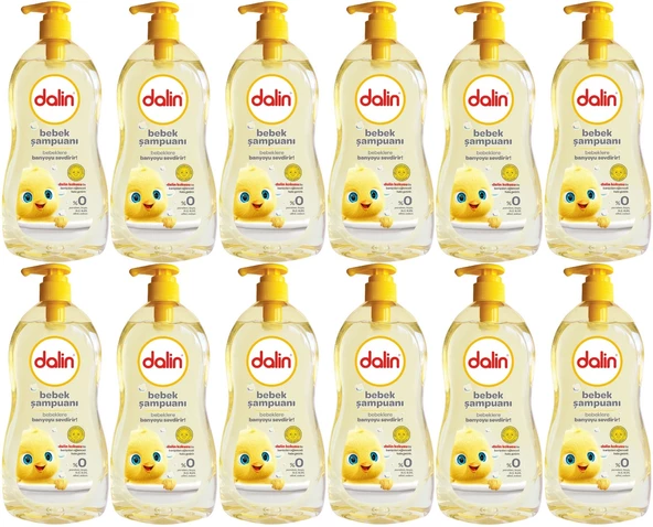 Dalin Bebek Şampuanı 500ML Klasik Pompalı (12 Li Set)