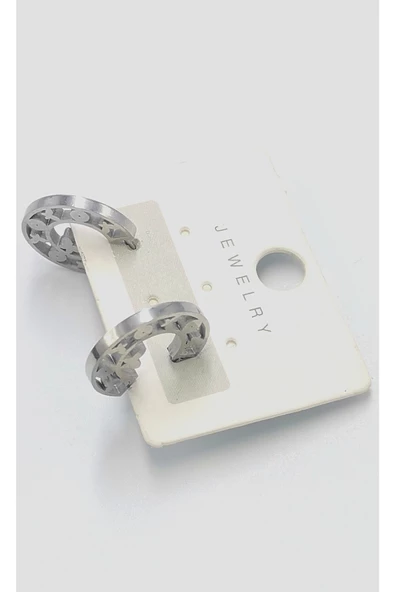 Çelik Figürlü Unisex Küpe ürün görseli 1