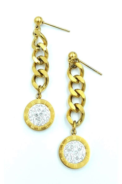 Gold Renk Zincir Çelik Kolye