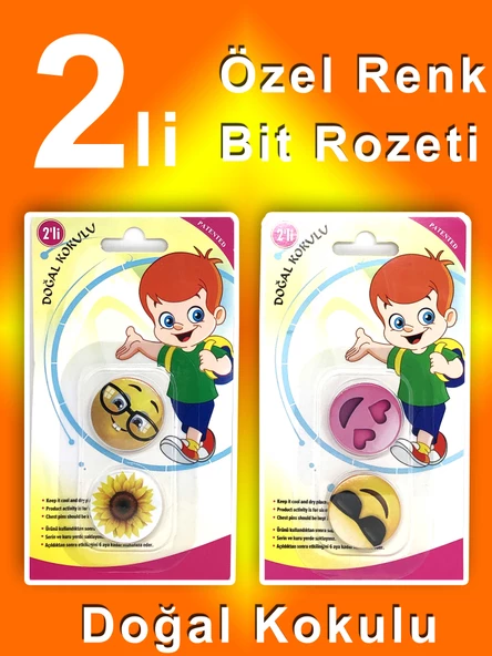 Doğal Kokulu Bit Rozeti 2li Özel