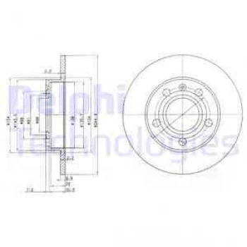 ARKA FREN AYNASI A80 91-94 A4 00-04 A4 AVANT 01-04 A4 CABRIOLET SEAT EXEO 08- - DELPHI BG2753C