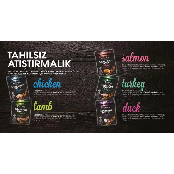 Profine 200Gr Ördek Etli Tahılsız Grain Free Duck Snack 4Adet Köpek Ödülü - 3