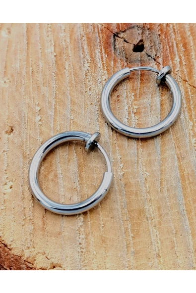 Çelik Figürlü Unisex Küpe ürün görseli 1