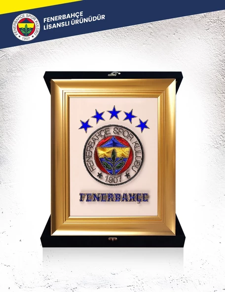 Kadife Kutulu Fenerbahçe 5 Yıldız Filografi Tablo (El Yapımı)