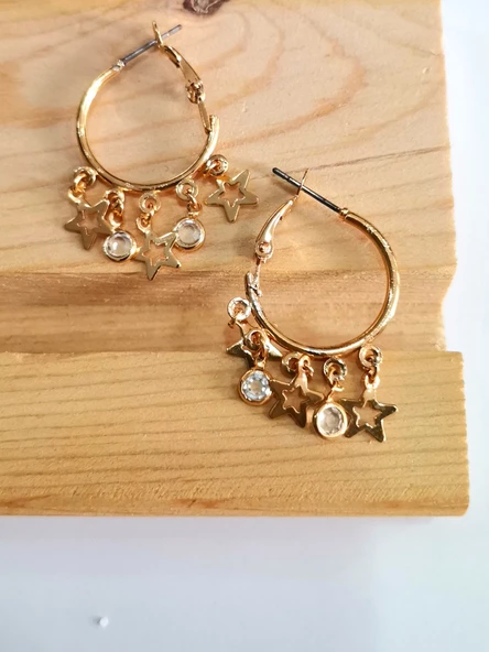 Renkli Şekilli Tarz Küpe ürün görseli 1