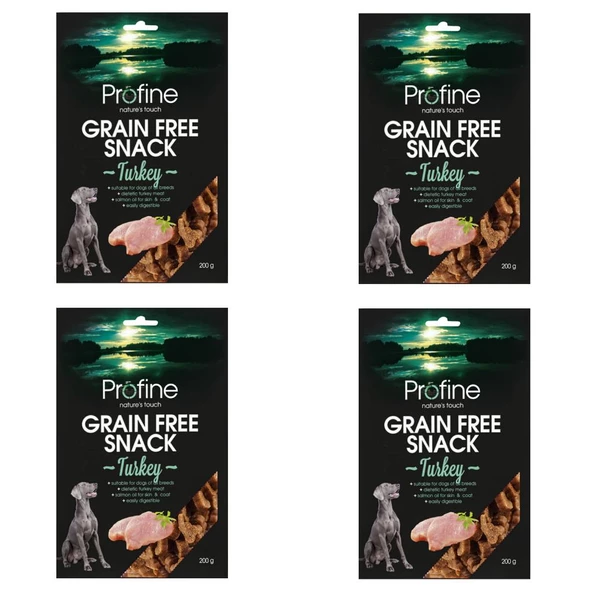 Profine 200Gr Hindi Etli Tahılsız Grain Free Dinde Snack 4Adet Köpek Ödülü