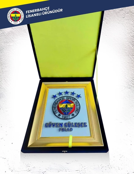 Kadife Kutulu Fenerbahçe 5 Yıldız Filografi Tablo (El Yapımı) - 2