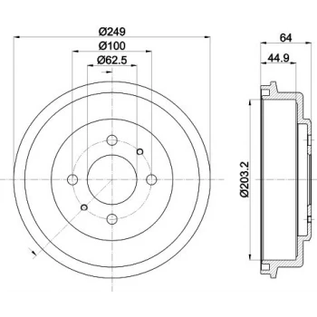 FREN KAMPANASI ACCENT ADMIRA 03 - 05 - BRAXIS AD5054