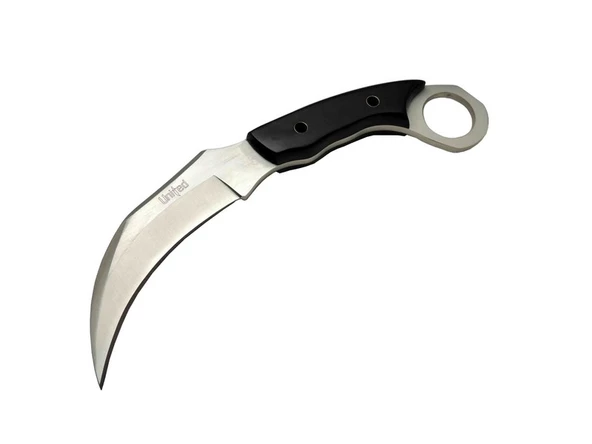 United Claw Cutter Karambit UK 1 Siyah Outdoor Bıçak 17cm - Kılıflı, Plastik Sap