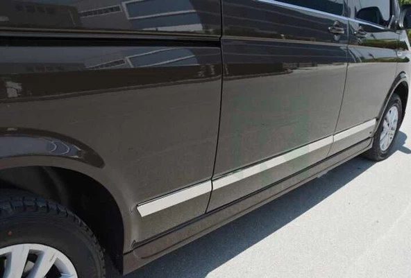 T6.1 Transporter Yan Kapı Çıtaları Krom Uzun Şase 7 Parça 2020 Ve Sonrası Modeller İçin - 1