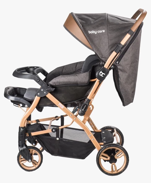 Baby Care 65 Capron Gold Çift Yönlü Puset Kahve - 3