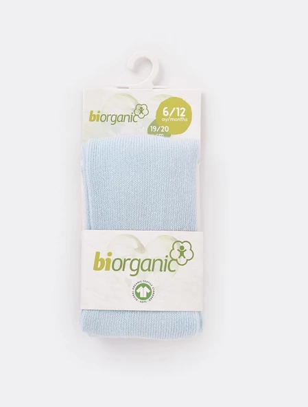 Bibaby Biorganic Basic Külotlu Çorap 68235 Mavi