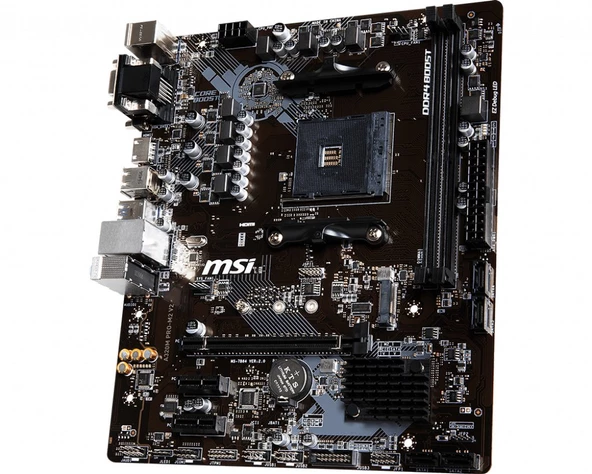 MSI A320M PRO-M2 V2 AM4 DDR4 3200(OC) DVI VGA HDMI M.2 USB3.1 mATX - 4