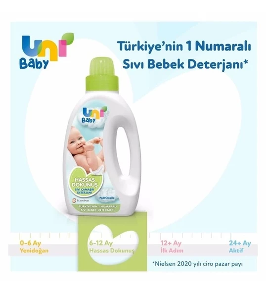 Uni Baby Sensitive Sıvı Çamaşır Deterjanı 1500 ml - 4