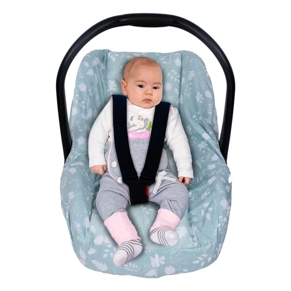 Sevi Bebe Bel Destekli Ana Kucağı Örtüsü ART-61 Yaprak Desen - 2