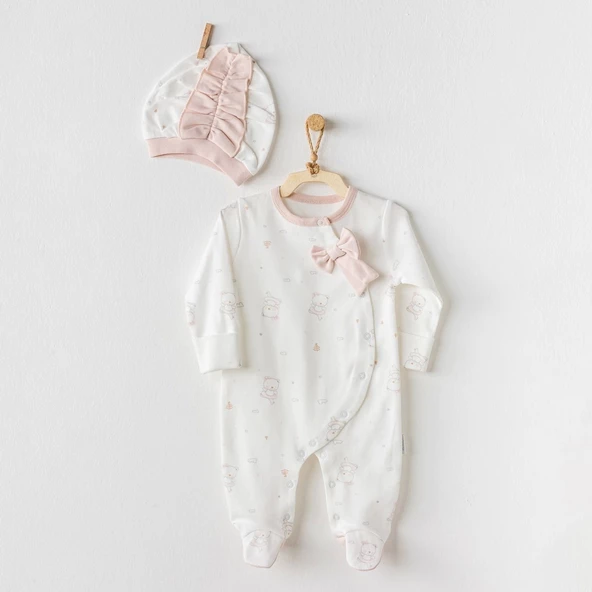 Andywawa AC24138 Ballerina Bebe Tulum Takım Ekru