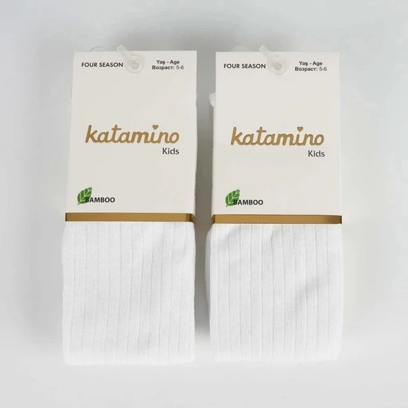 Katamino Beyza Kız Bambu Külotlu 1-5 Yaş K30205 Beyaz(1 Adet)
