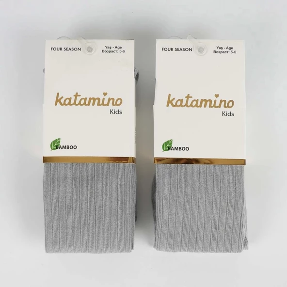 Katamino Beyza Kız Bambu Külotlu 1-5 Yaş K30205 Gri