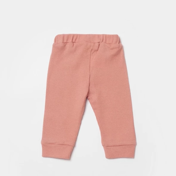 Bibaby Biorganic Waffle Smile Bebek Pantolon 57900 Red-Brown - 2