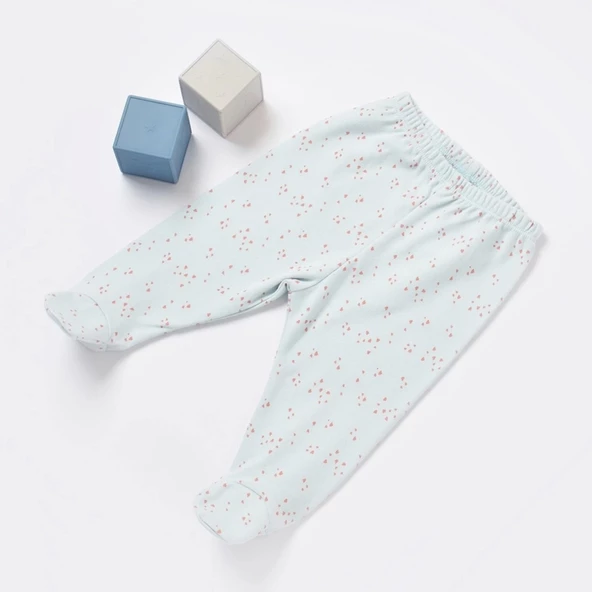 Bibaby Biorganic Pretty Ears Bunny Patikli Pantolon 57814 Mint - 2