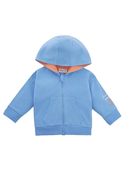 Minycenter Erkek Bebek Sweatshirt 24E008 Mavi