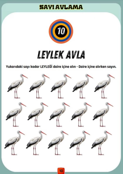 Okul Öncesi ve Birinci Sınıflar Sayıları AVLAMA Yaz-SİL Kitabı - Resim 3