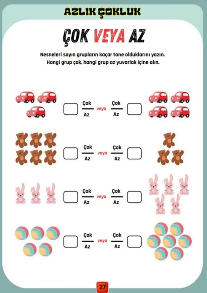 Okul Öncesi ve Birinci Sınıflar Sayıları AVLAMA Yaz-SİL Kitabı - Resim 5