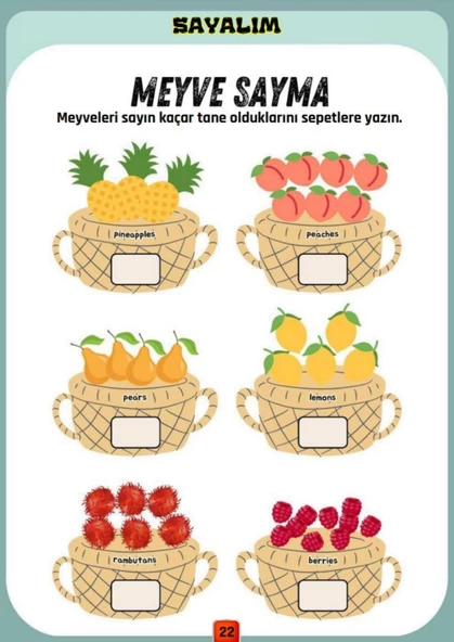 Okul Öncesi ve Birinci Sınıflar Sayıları AVLAMA Yaz-SİL Kitabı - Resim 4