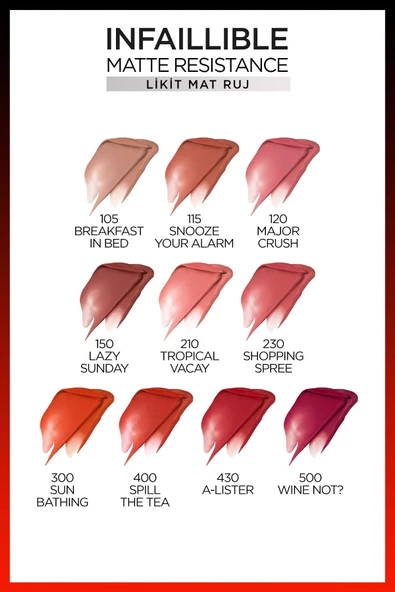 L'Oreal Paris Matte Resistance Liquid Lipstick 5 ml - Major Crush 120 - 3