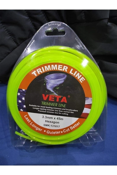 TRİMMER LİNE Motorlu Tırpan Ot Biçme Misinası 3.3 Milim 45 Mt. - 2