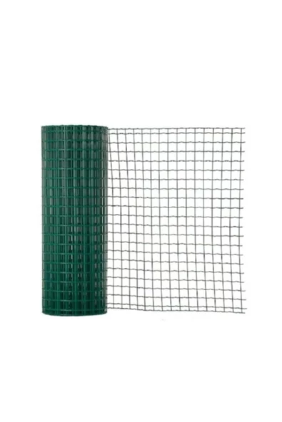 Ezgi Pvc Kaplı Yeşil Puntalı Tel 1 Mt X25 Mt 'lik (50x50 Mm Göz Aralığı)