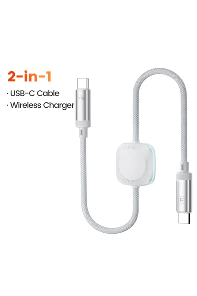 Toocki Pd 60W 2-1 Taşınabilir Manyetik Tip C Hızlı Şarj Kablosu Apple Watch 7 6 5 4 3 2se Uyumlu - 2