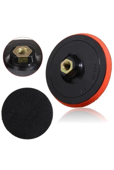 UGR 27 Parça Cırt Zımpara Seti Matkap Adaptörü 125 Mm Avuç Içi Spiral Taşlama - 4
