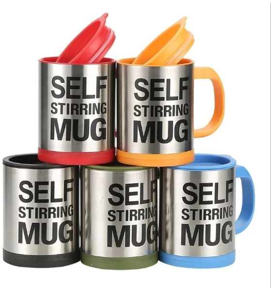 Self Stirring Mug  Mikser Kupa Bardak Turuncu