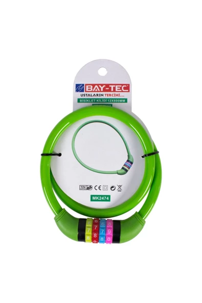 Baytec Bay-tec Bisiklet Ve Motor Kilidi Kilit Şifreli 80 Cm