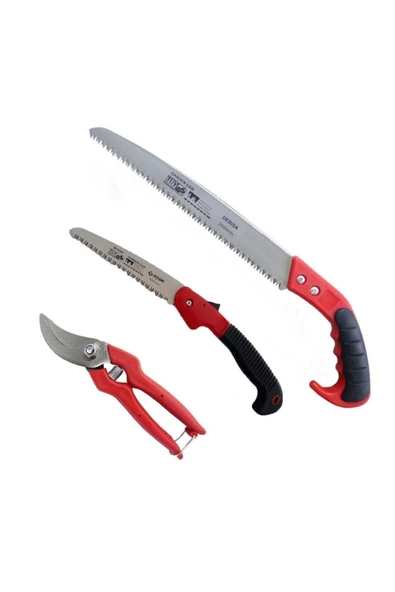 MYPE 3 Lü Bahçe Dal Kesme Budama Testere Seti - Bağ Budama Seti ürün görseli