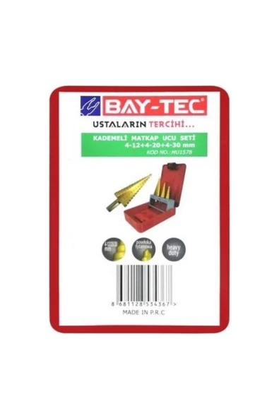 Baytec Bay-tec Mu1578 Kademeli Matkap Ucu Seti (4-12/4-20/4-30) - Resim 3