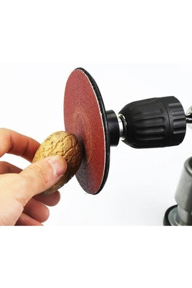 Pratik 7 Parça Cırt Zımpara Spiral Avuç Taşlama Matkap Cırt Taban Pimli - Resim 3