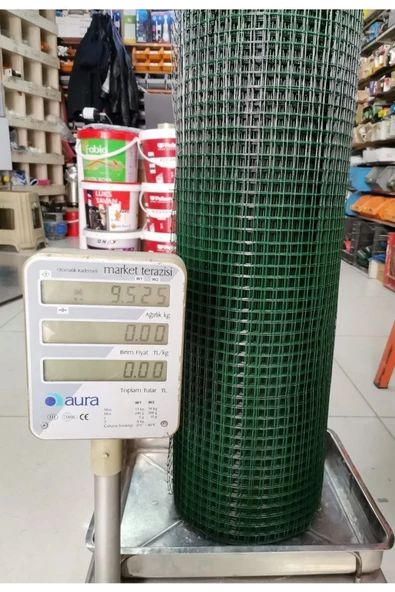 KRT Pvc Kaplı Punta Kaynaklı Tel 100cm 1,2cm Göz Arası 25m Uzunluk 0,90mm Çit Teli Kümes Teli - 2