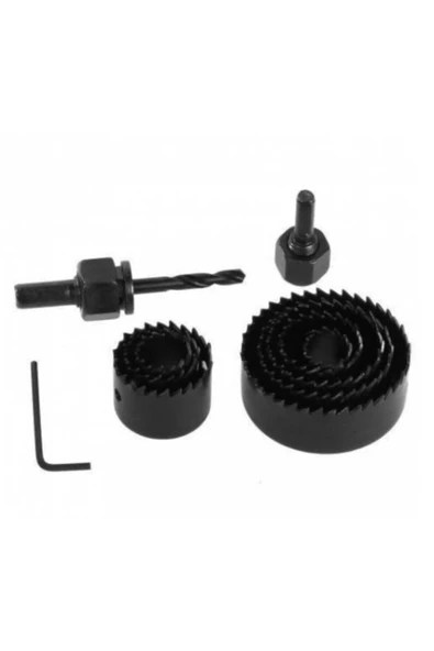 Bhd Tools 11 Parça Buhat Buat Panç Yuvarlak Delik Açma Seti Metal Ahşap Dai - Resim 2