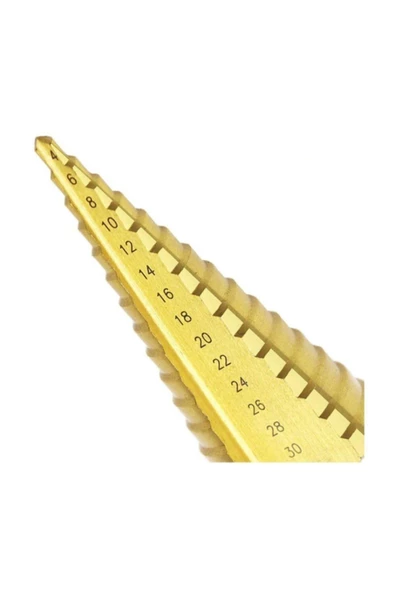 Pratik Paslanmaz Kademeli Matkap Ucu Sac Delme Uç 4- 32 Mm - Resim 3