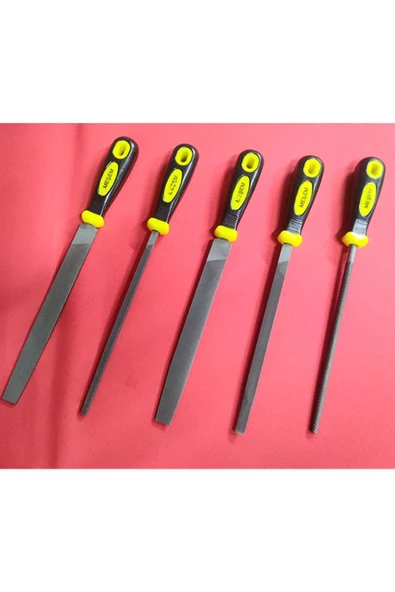 Meşem Eğe Seti 5'li - 8x200mm Yüksek Kalite Eğe - 3