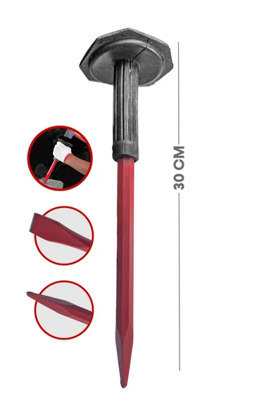 Craftex Profesyonel 300mm Muhafazalı Sivri Ve Yatay 2li 30cm Murç Seti - 2
