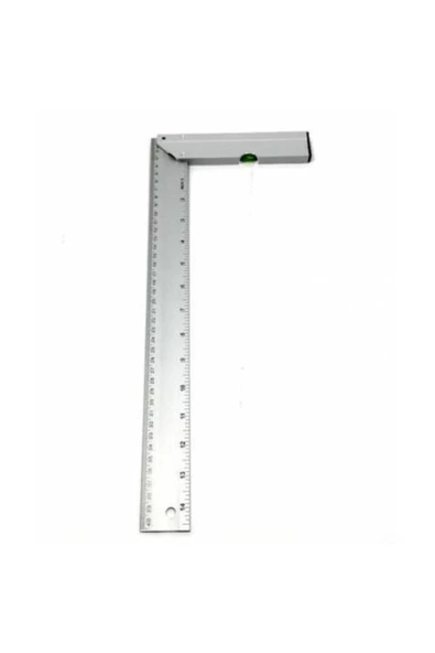 Meşem Terazili Alüminyum Marangoz Gönyesi L Cetvel - 35 cm - 2