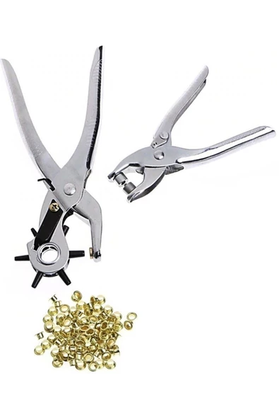 Biotech Kemer Delme ve Perçin Pensesi Ikli Set Deri Plastik Delici - 3