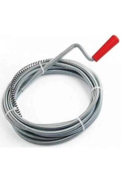Dost Çelik 5 Metre Lavabo Açma Teli Susta Tıkalı Banyo Lavabo Deliği Gider Boru Açma Teli - 2