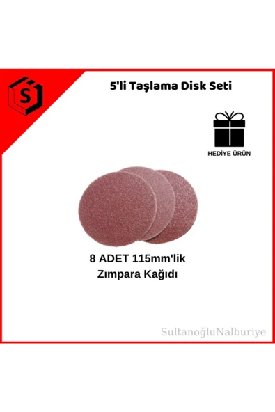 Baytec Bay-tec 5li Taşlama Disk Seti Elmas, Sunta, Ahşap, Metal, Zımpara - 4
